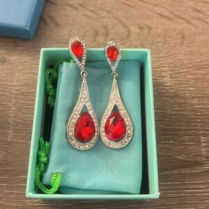 Red Statement Earrings